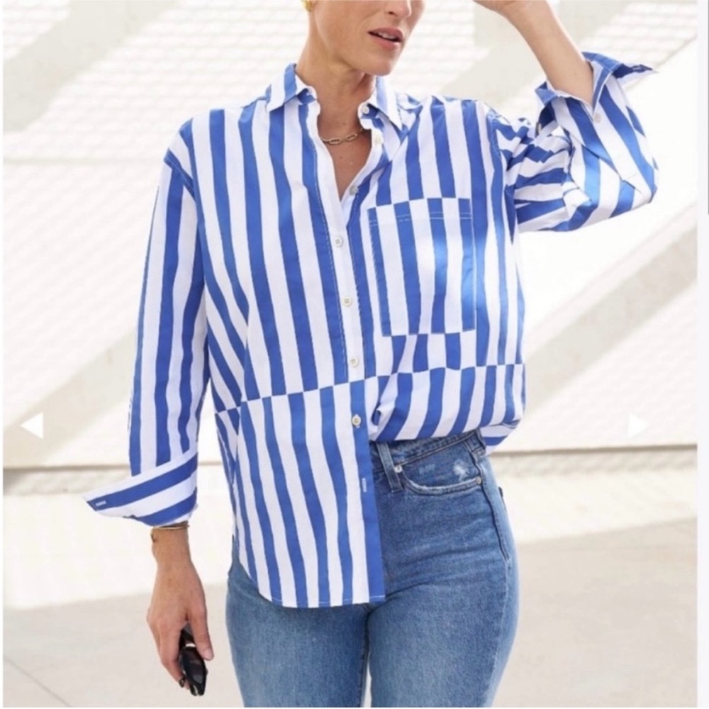 AYR The Deep End Marais Blue Regatta Stripe XS